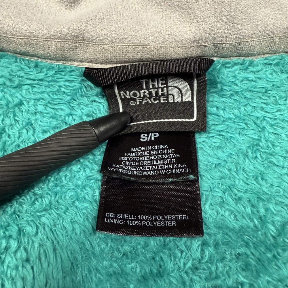The North Face Jacket Womens Small Teal Osito Fleece Full Zip High Pile Soft - Picture 4 of 9